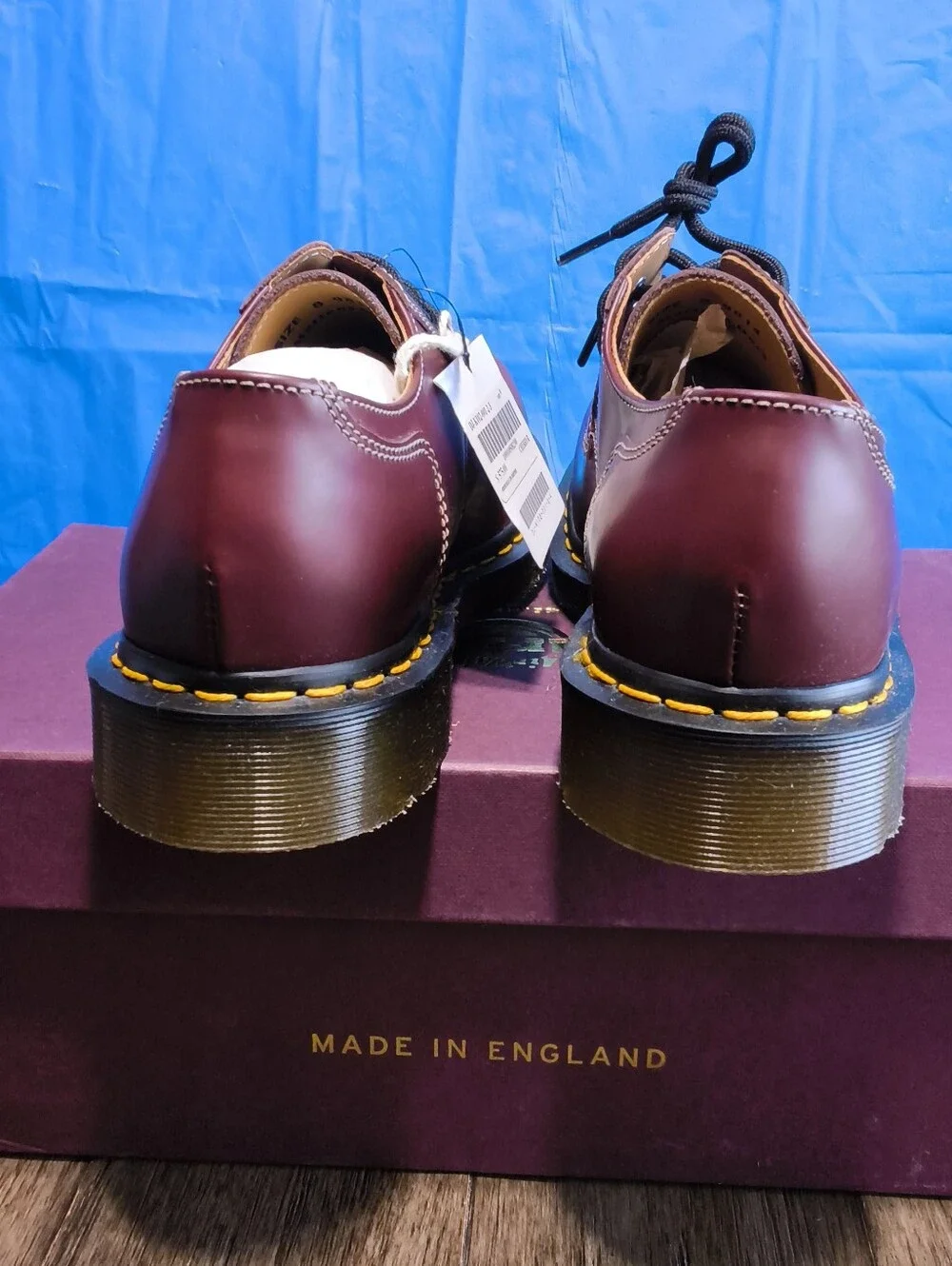 COMME des GARCONS HOMME DEUX x Dr. Martens Cherry Red Derby Shoes Mens 10 Wom 11
